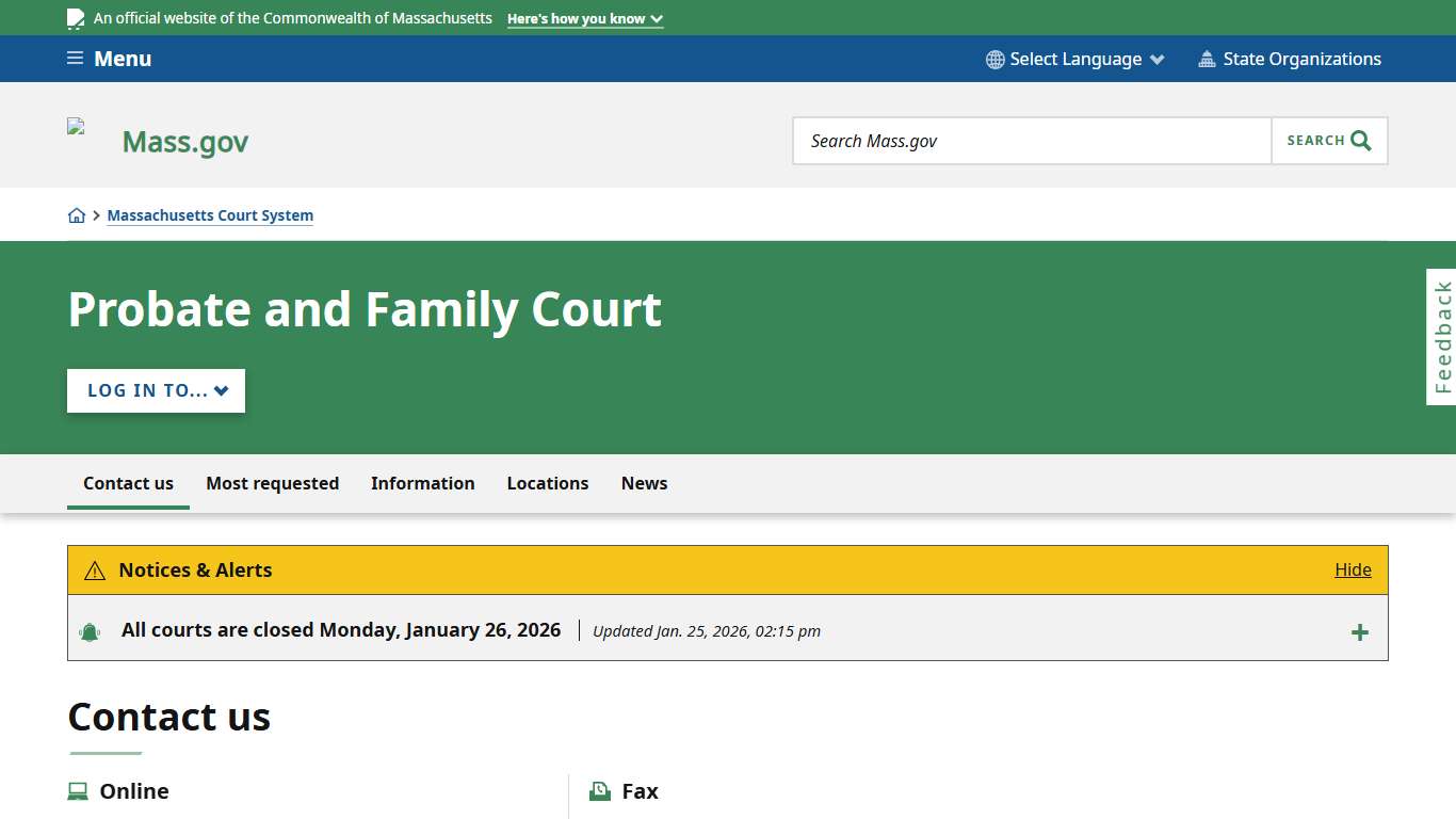 Probate and Family Court Mass.gov